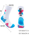 5 Pairs For Men Compression Running Socks Athletic Socks  With Cushion Basketball Sport Socks Anti-odor And Anti-slip For Running Fitness Hiking And Cycling