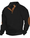 Stand Collar Long Sleeve Jacquard Knitted Pullover Sweater