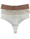 Panties Set Women Seamless Panties Sexy Low-Waist G-String Thong Ice Silk Underwear Hollow Out T-Back Solid Bandage Female Lingerie