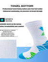 5 Pairs For Men Compression Running Socks Athletic Socks  With Cushion Basketball Sport Socks Anti-odor And Anti-slip For Running Fitness Hiking And Cycling
