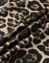 Women's Leopard Print Backless Tie-Front Cami Dress For Party