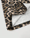 Women's Leopard Print Backless Tie-Front Cami Dress For Party