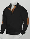 Stand Collar Long Sleeve Jacquard Knitted Pullover Sweater