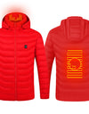 New Heated Jacket Coat USB Electric Jacket Cotton Coat Heater Thermal Clothing Heating Vest Men's Clothes Winter