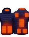 New Heated Jacket Coat USB Electric Jacket Cotton Coat Heater Thermal Clothing Heating Vest Men's Clothes Winter