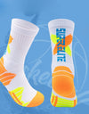 5 Pairs For Men Compression Running Socks Athletic Socks  With Cushion Basketball Sport Socks Anti-odor And Anti-slip For Running Fitness Hiking And Cycling