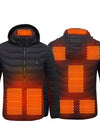 New Heated Jacket Coat USB Electric Jacket Cotton Coat Heater Thermal Clothing Heating Vest Men's Clothes Winter