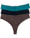 Panties Set Women Seamless Panties Sexy Low-Waist G-String Thong Ice Silk Underwear Hollow Out T-Back Solid Bandage Female Lingerie